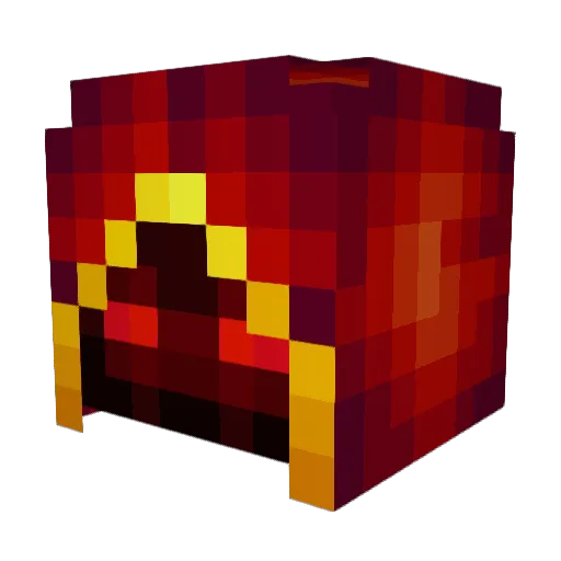 OverhandSun Minecraft avatar head, 3D render