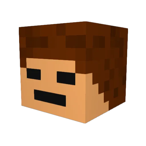 Overkillx581 Minecraft avatar head, 3D render