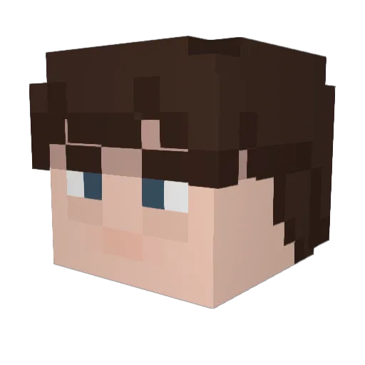 OverlandGamer Minecraft avatar head, 3D render
