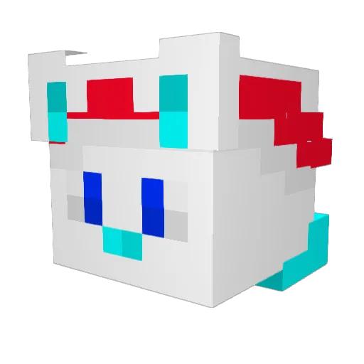 OverloadIsKol Minecraft avatar head, 3D render