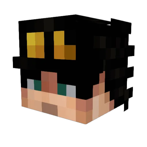 OverloadTy Minecraft avatar head, 3D render