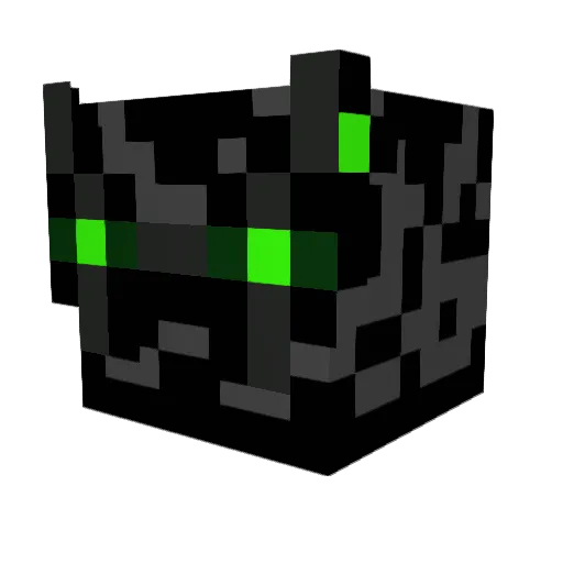 Overloadreboot Minecraft avatar head, 3D render