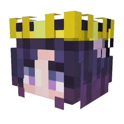 OverlordEternyx Minecraft avatar head, 3D render
