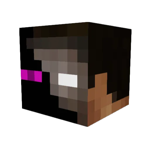 OverlordWays Minecraft avatar head, 3D render