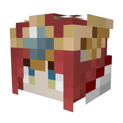 Overlord_Kualsi Minecraft avatar head, 3D render