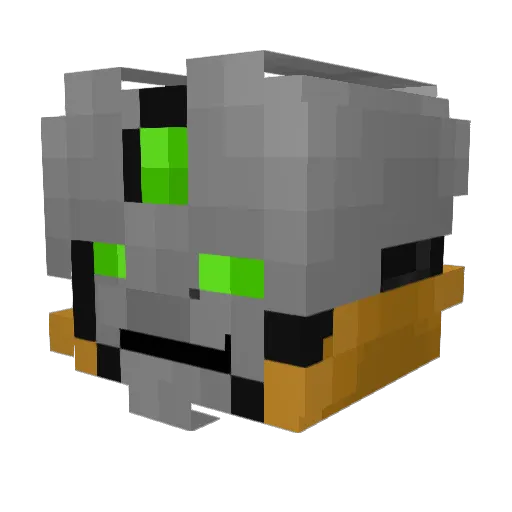 Overlord_Magos Minecraft avatar head, 3D render