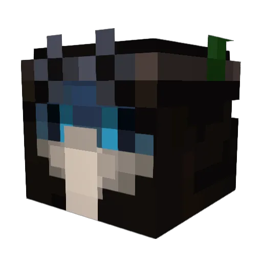 OverlyAwkward Minecraft avatar head, 3D render