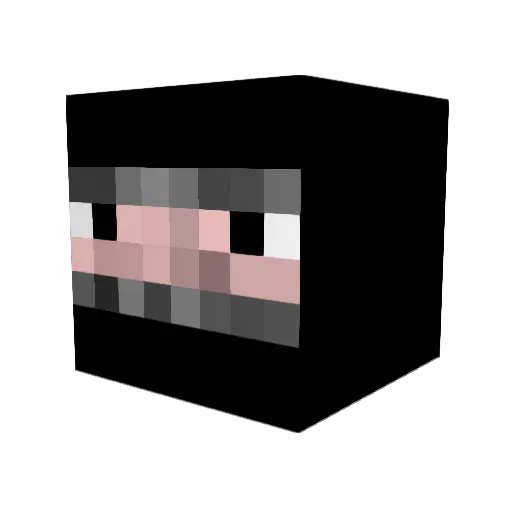 Overnes Minecraft avatar head, 3D render