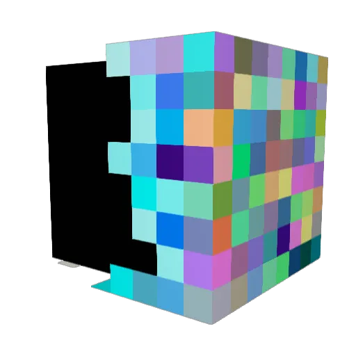 OvernightChip17 Minecraft avatar head, 3D render
