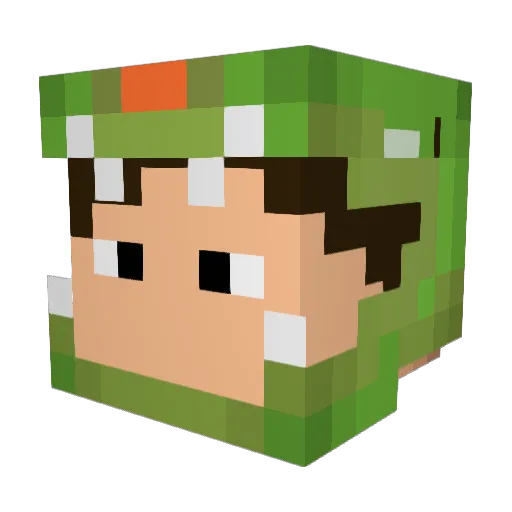 OverratedJammy Minecraft avatar head, 3D render