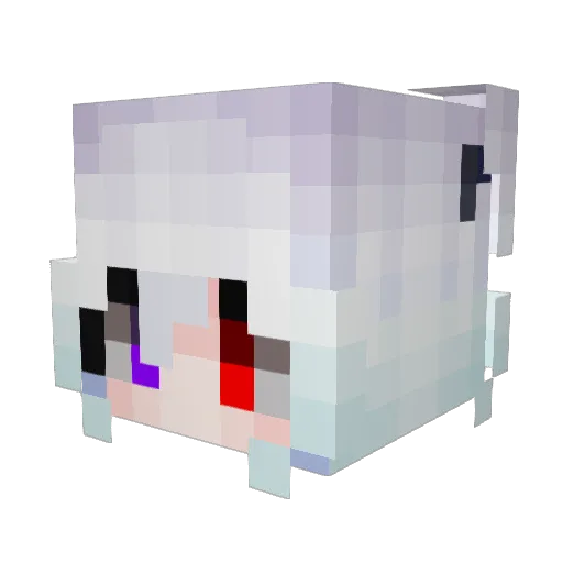 Override_Mirage Minecraft avatar head, 3D render