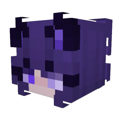 Oversans_ Minecraft avatar head, 3D render