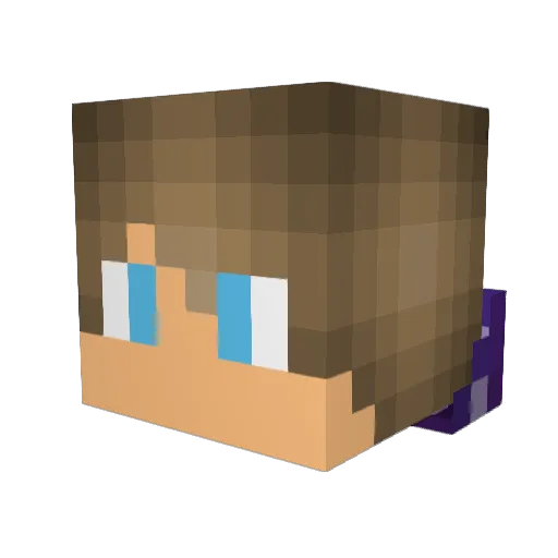 Overseer720 Minecraft avatar head, 3D render