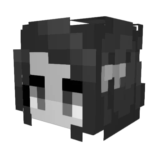 OvertFPS Minecraft avatar head, 3D render
