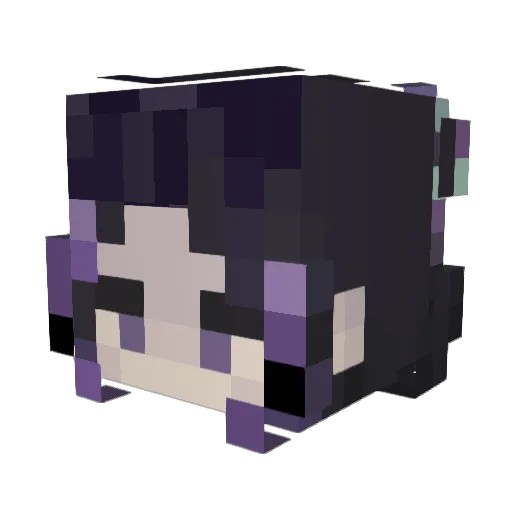 OvertSlayer Minecraft avatar head, 3D render