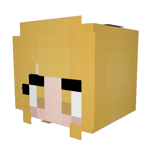 Overthinking365 Minecraft avatar head, 3D render
