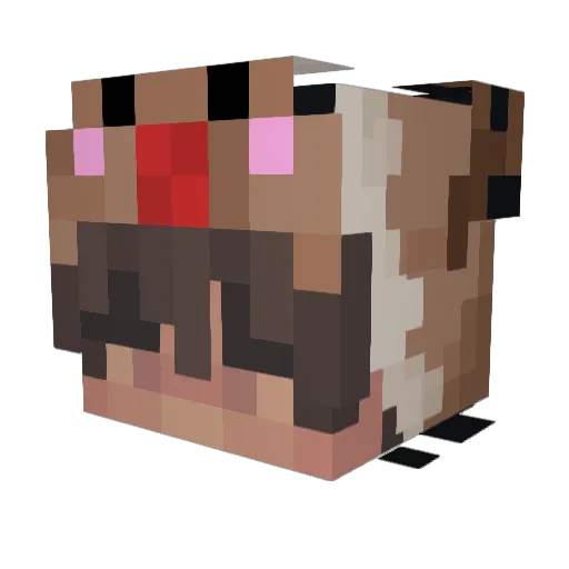 Overtrek Minecraft avatar head, 3D render