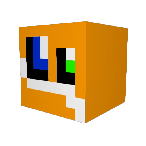 OverusedDragon Minecraft avatar head, 3D render