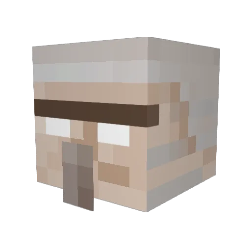 Ovhas Minecraft avatar head, 3D render