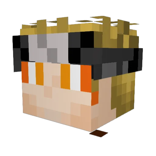 Oviatio Minecraft avatar head, 3D render