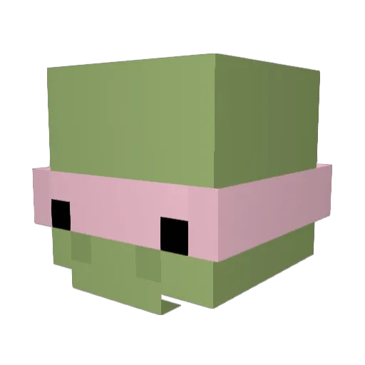Oviii84 Minecraft avatar head, 3D render