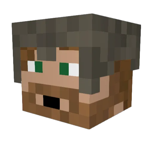 Ovione27 Minecraft avatar head, 3D render