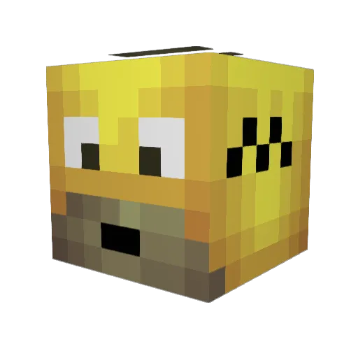 Ovoce321 Minecraft avatar head, 3D render