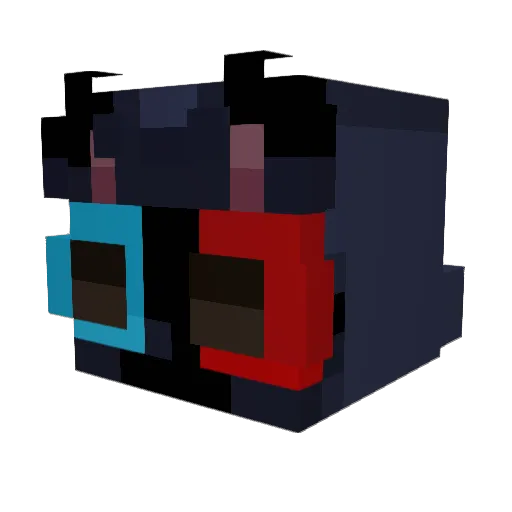 Ovrpower19 Minecraft avatar head, 3D render