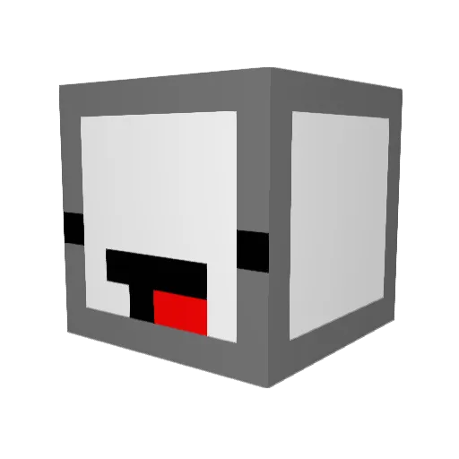 Ovseos Minecraft avatar head, 3D render