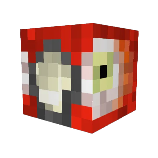 Ovskar Minecraft avatar head, 3D render