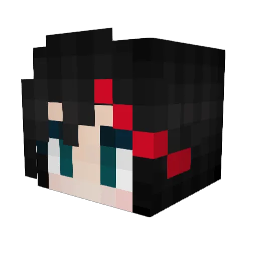 Ovulations Minecraft avatar head, 3D render