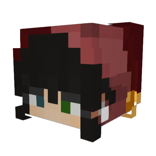 Ovuol Minecraft avatar head, 3D render