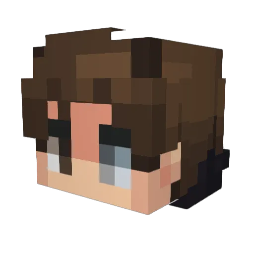 OwLotu Minecraft avatar head, 3D render