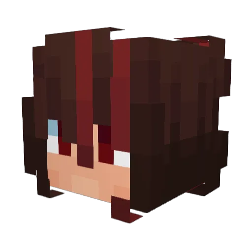 OwOLolCat Minecraft avatar head, 3D render