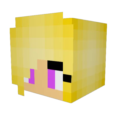 OwOShiny Minecraft avatar head, 3D render