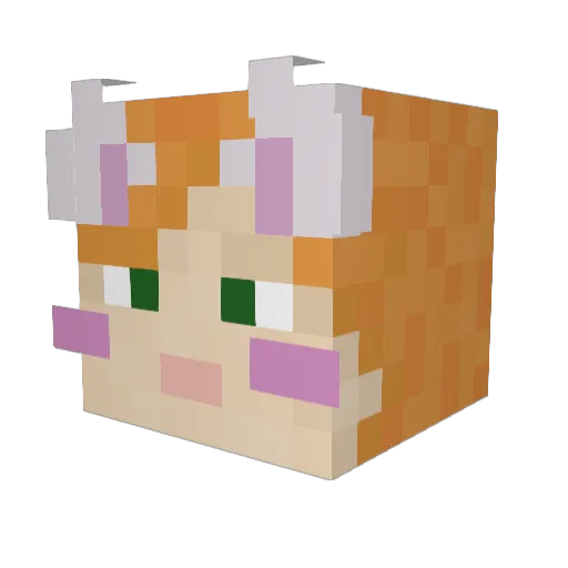 OwOUwUxDLoL Minecraft avatar head, 3D render