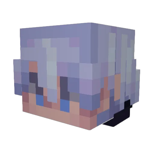 OwOWater Minecraft avatar head, 3D render