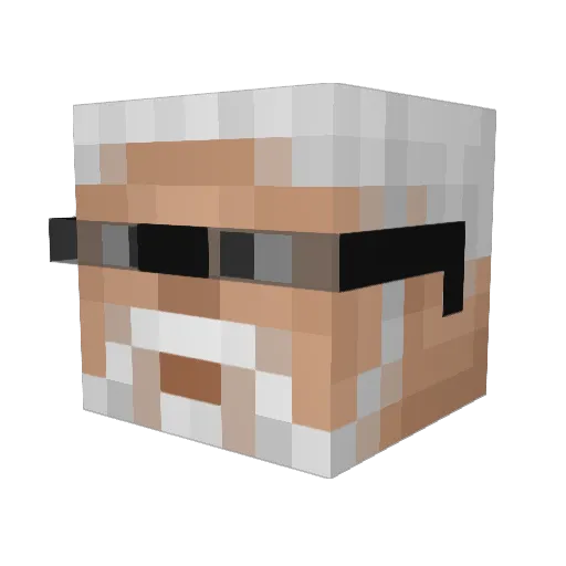 OwOWorld Minecraft avatar head, 3D render