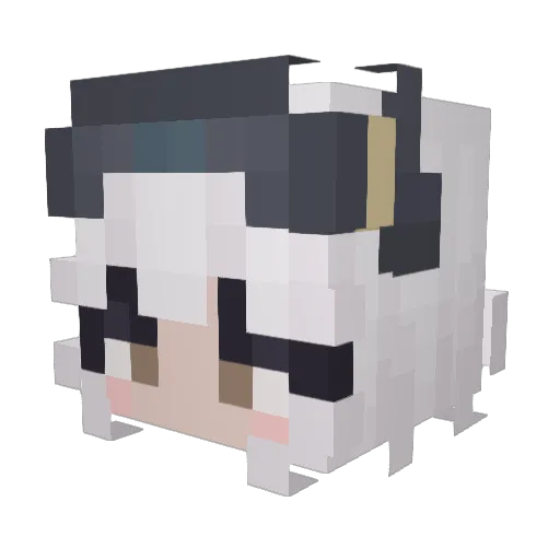 OwOchee Minecraft avatar head, 3D render