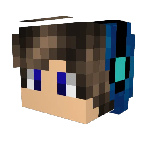 OwOkorean Minecraft avatar head, 3D render