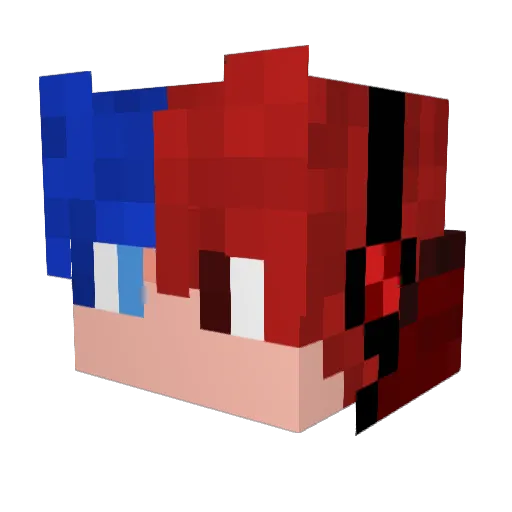 OwOmaximizer Minecraft avatar head, 3D render