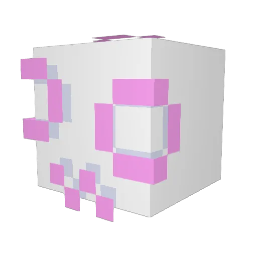OwOrable Minecraft avatar head, 3D render