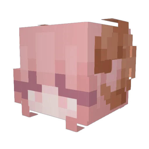 OwOyay Minecraft avatar head, 3D render