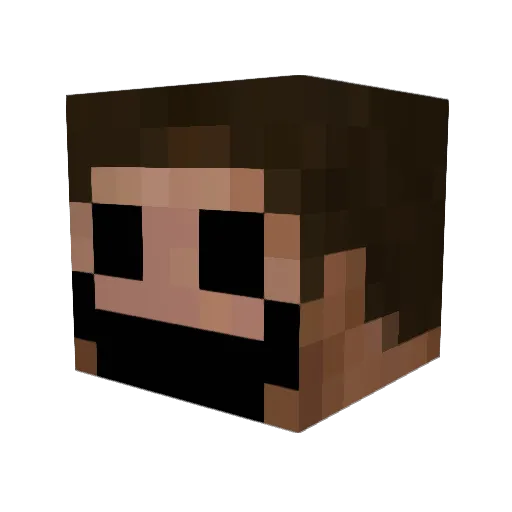 OwPduck Minecraft avatar head, 3D render