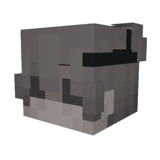 OwTh Minecraft avatar head, 3D render