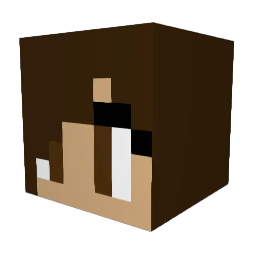 OwZo_ Minecraft avatar head, 3D render