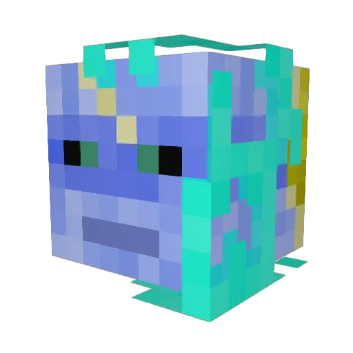 Owadono Minecraft avatar head, 3D render