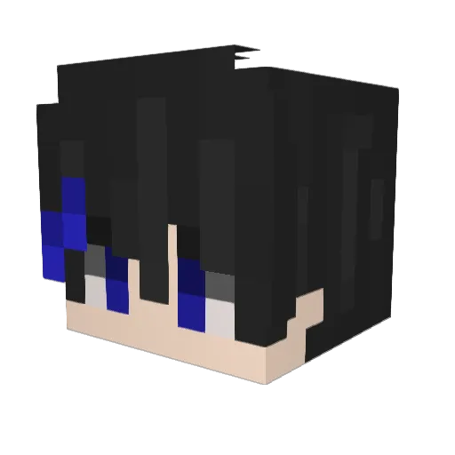 OwaranoSaMI Minecraft avatar head, 3D render