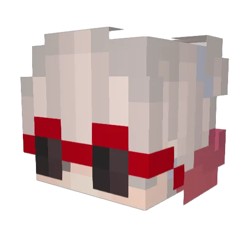 OwariNoNaz Minecraft avatar head, 3D render