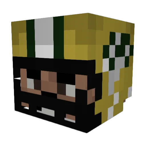 Owasema Minecraft avatar head, 3D render